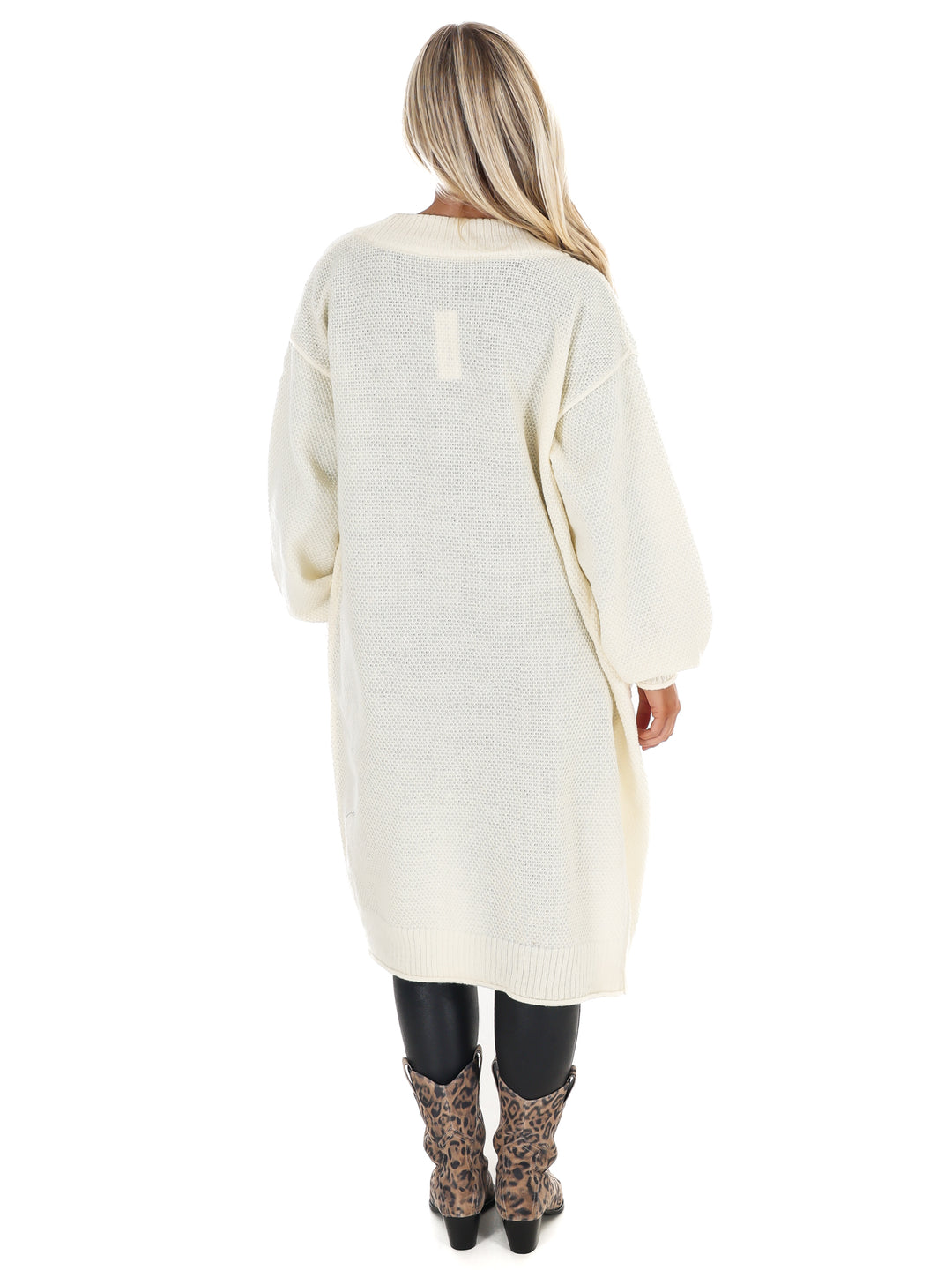 Oversized Textured Long Cardigan Doorbuster