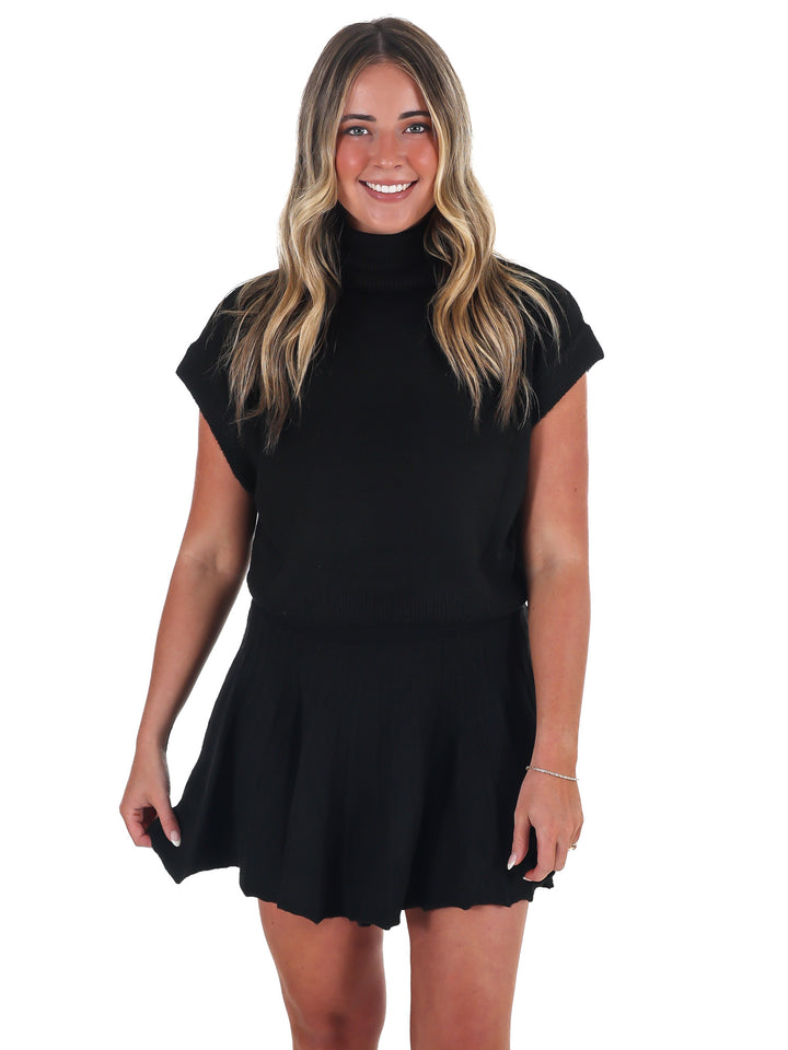 Cozy Harvest Pleated Skirt Set