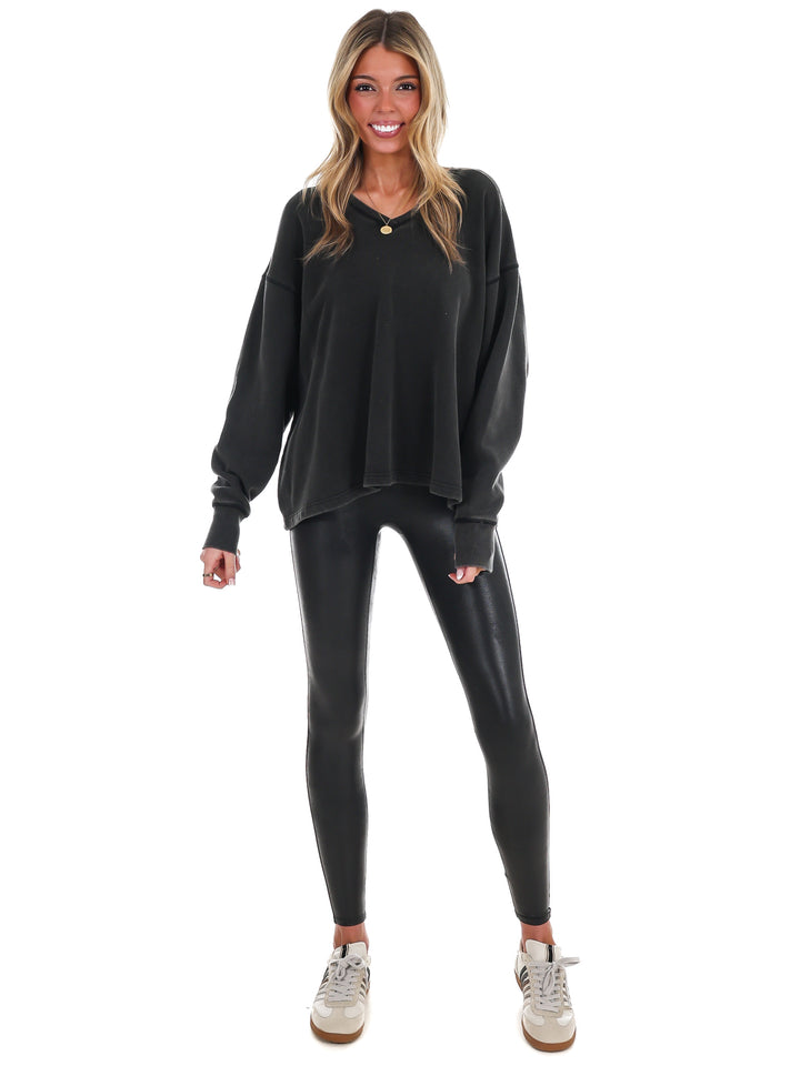 Urban Fade Oversized V-Neck Sweatshirt