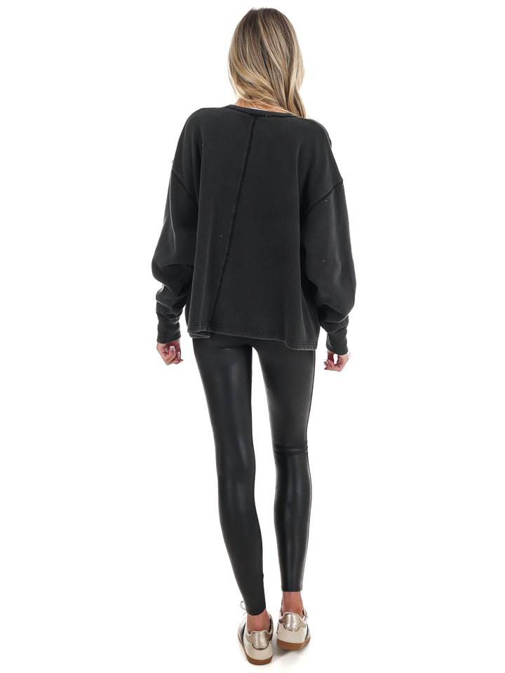 Urban Fade Oversized V-Neck Sweatshirt