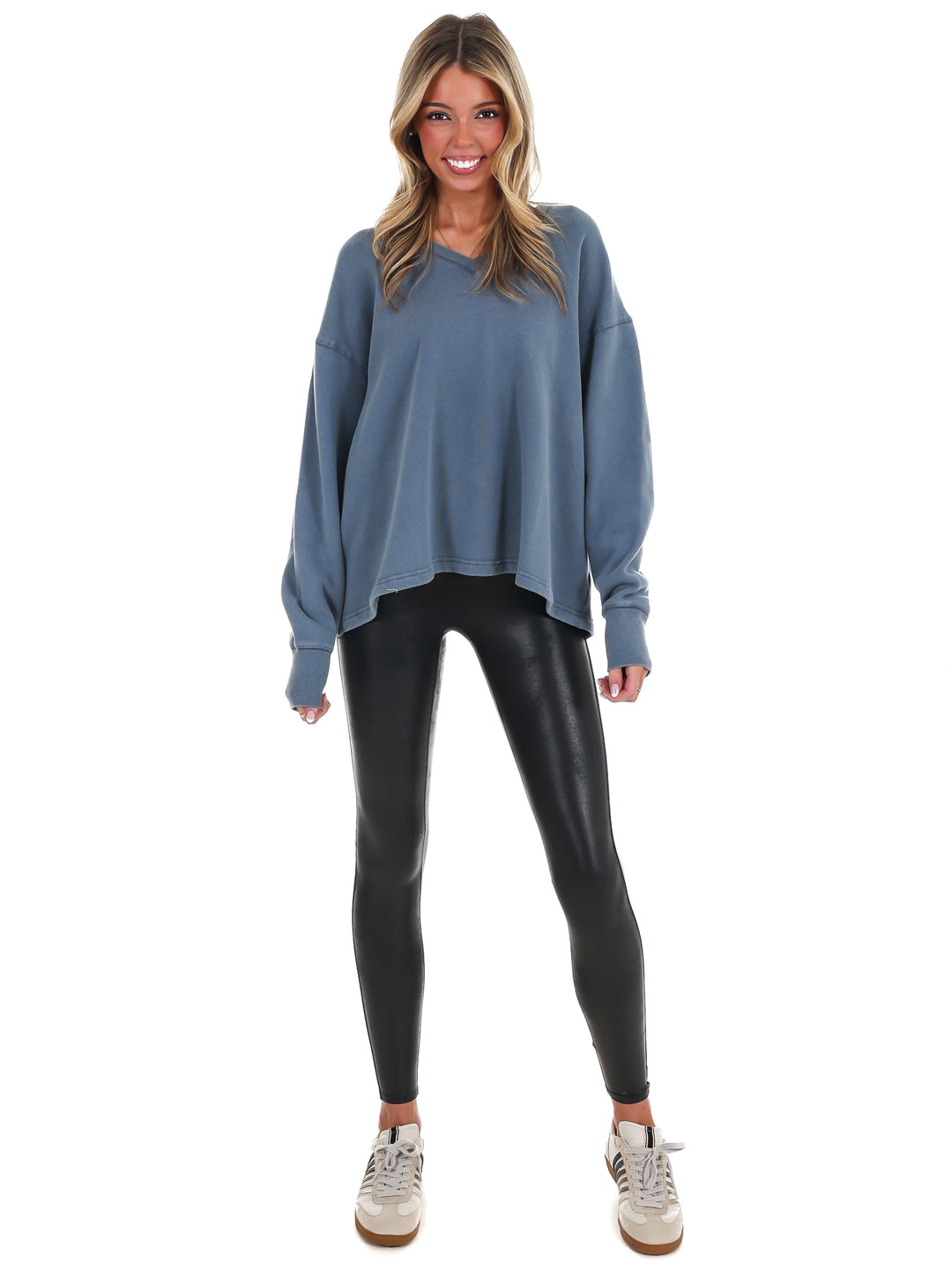 Urban Fade Oversized V-Neck Sweatshirt