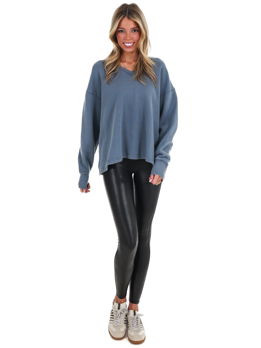 Urban Fade Oversized V-Neck Sweatshirt