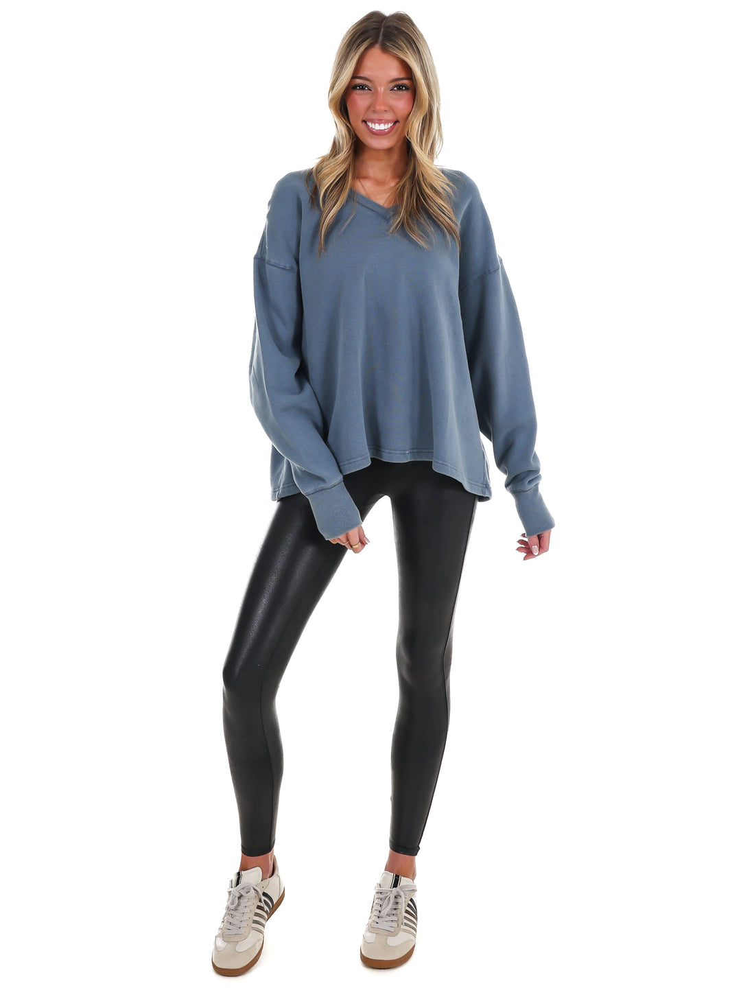 Urban Fade Oversized V-Neck Sweatshirt