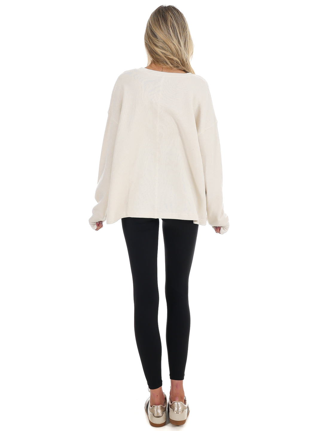 Urban Fade Oversized V-Neck Sweatshirt