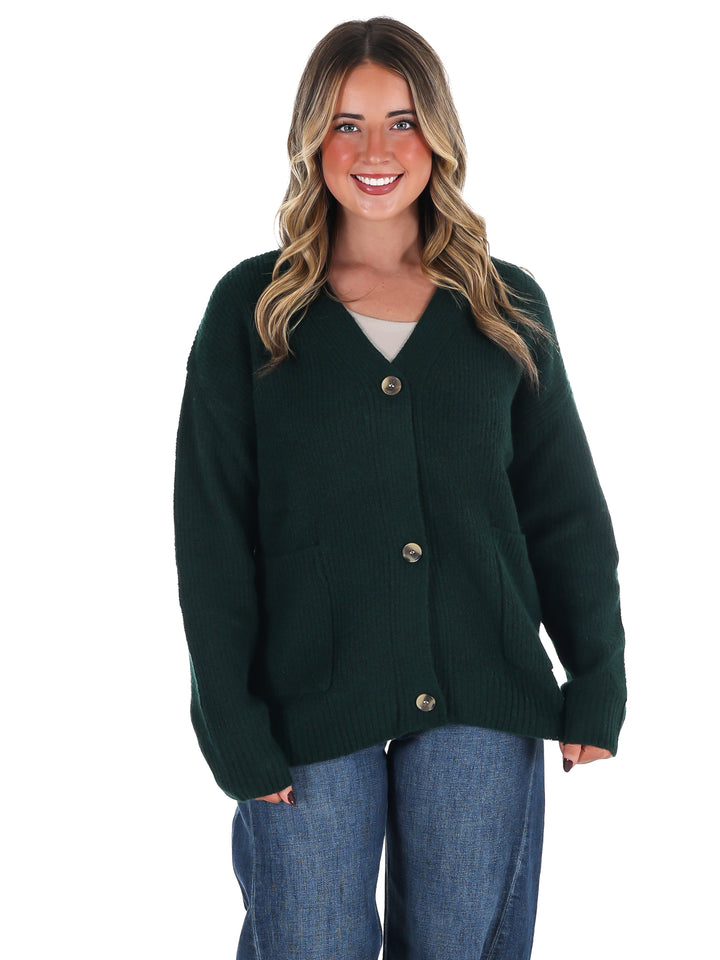 Oversized Button Up Cozy Cardigan Doorbuster