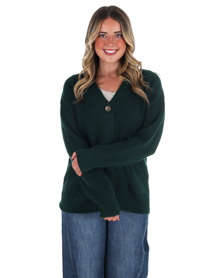 Oversized Button Up Cozy Cardigan Doorbuster