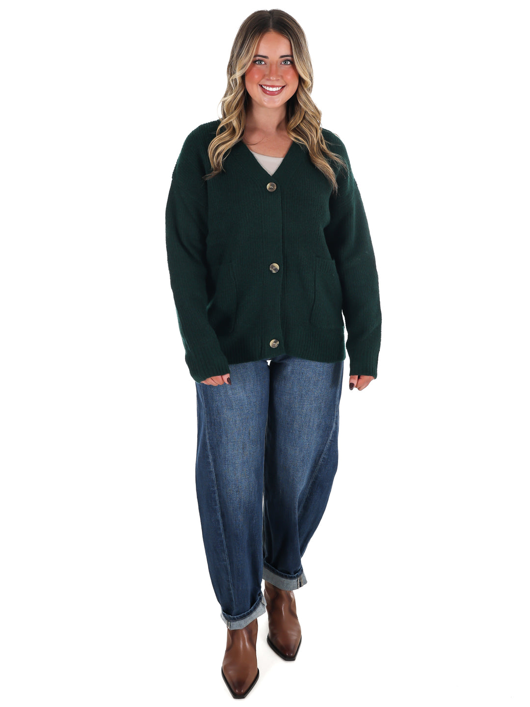 Oversized Button Up Cozy Cardigan Doorbuster