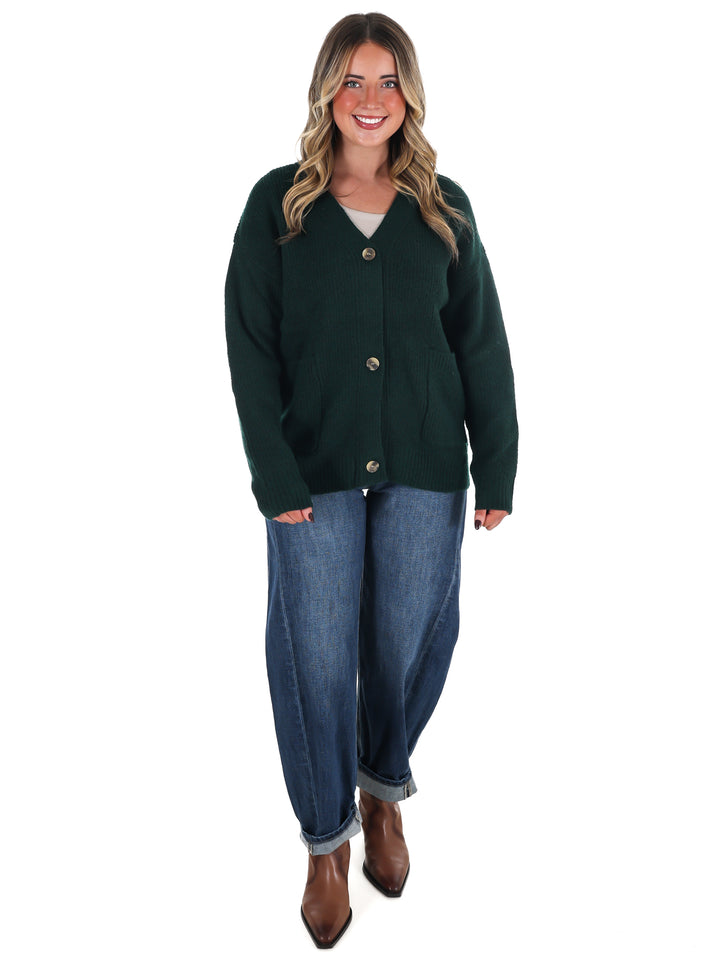 Oversized Button Up Cozy Cardigan Doorbuster