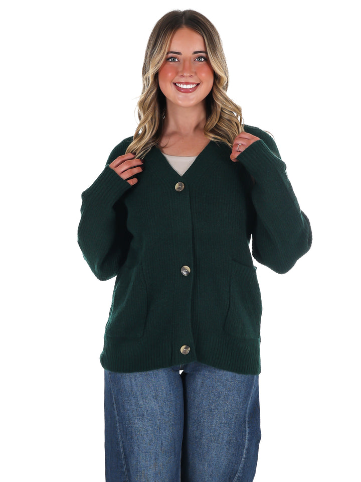 Oversized Button Up Cozy Cardigan Doorbuster