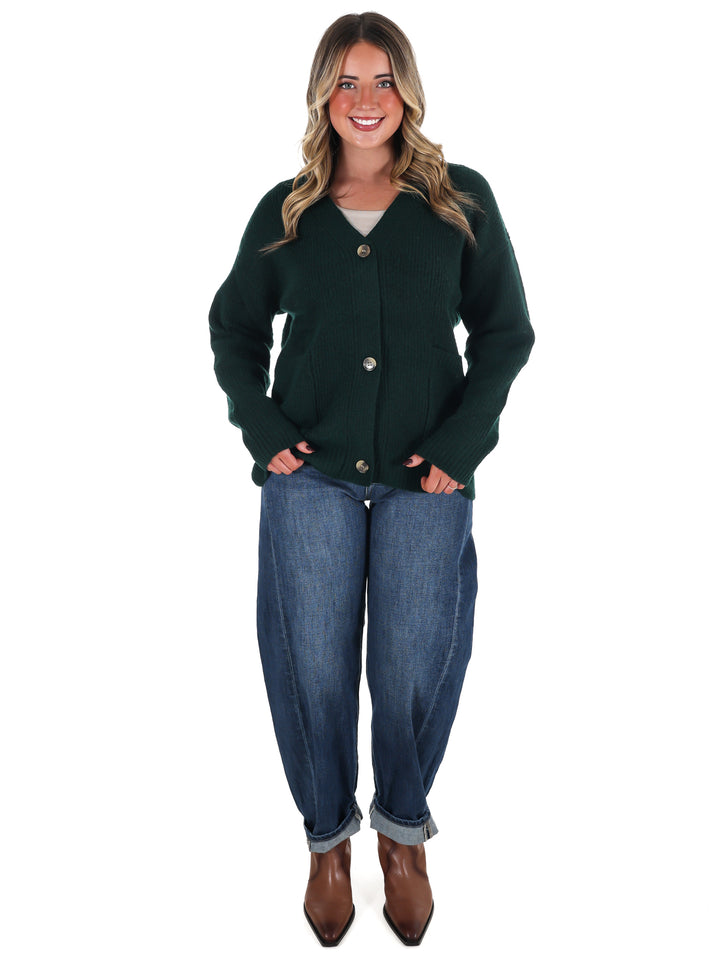 Oversized Button Up Cozy Cardigan Doorbuster