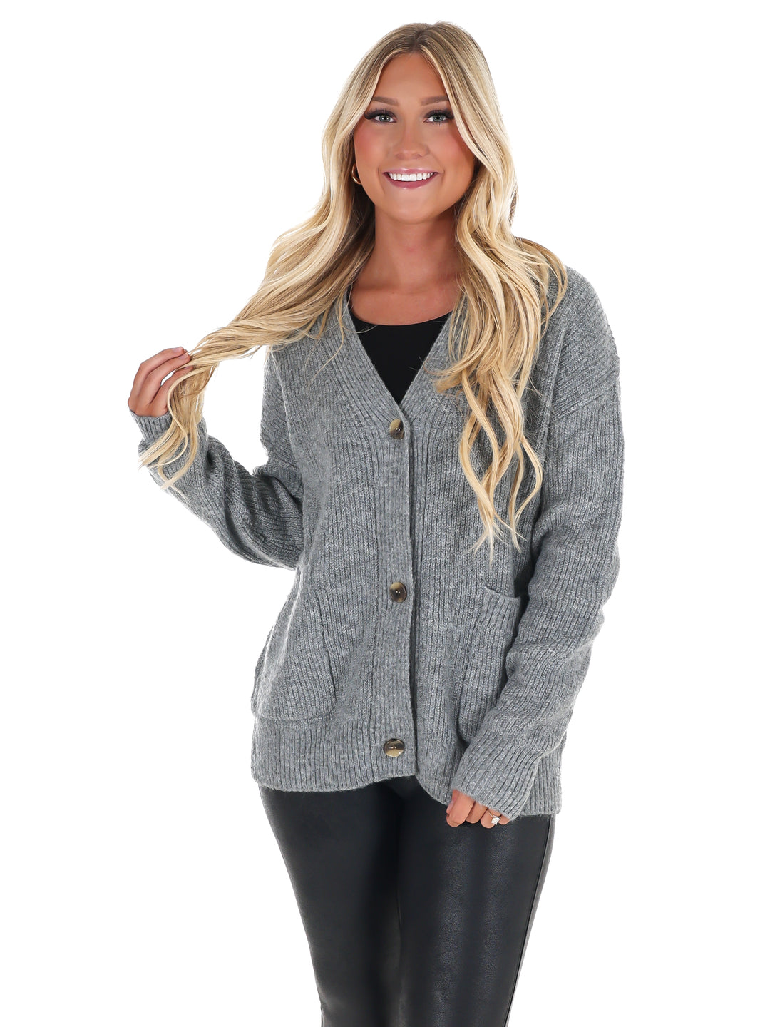 Oversized Button Up Cozy Cardigan Doorbuster