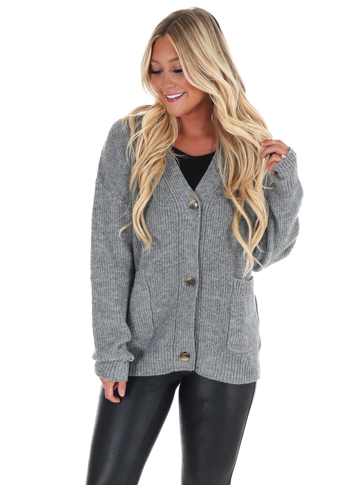Oversized Button Up Cozy Cardigan Doorbuster