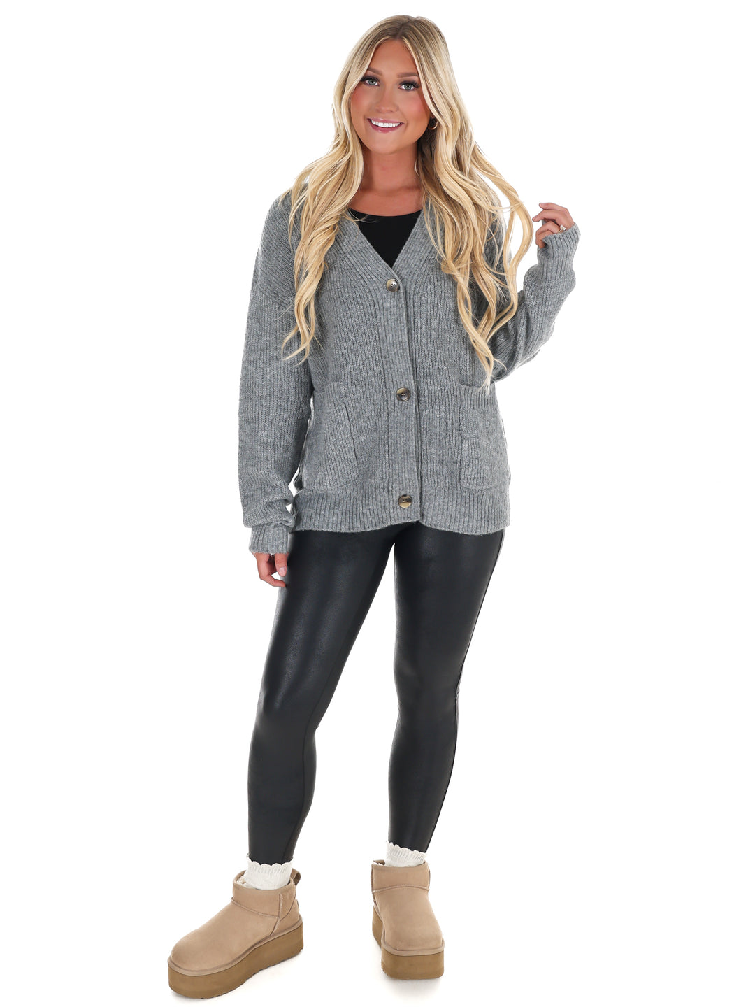 Oversized Button Up Cozy Cardigan Doorbuster