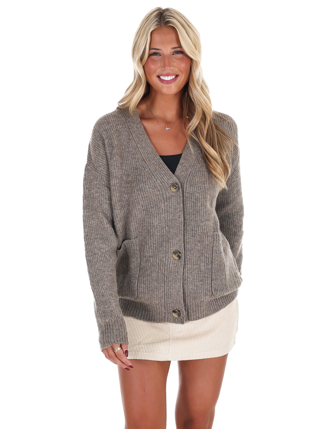 Oversized Button Up Cozy Cardigan Doorbuster