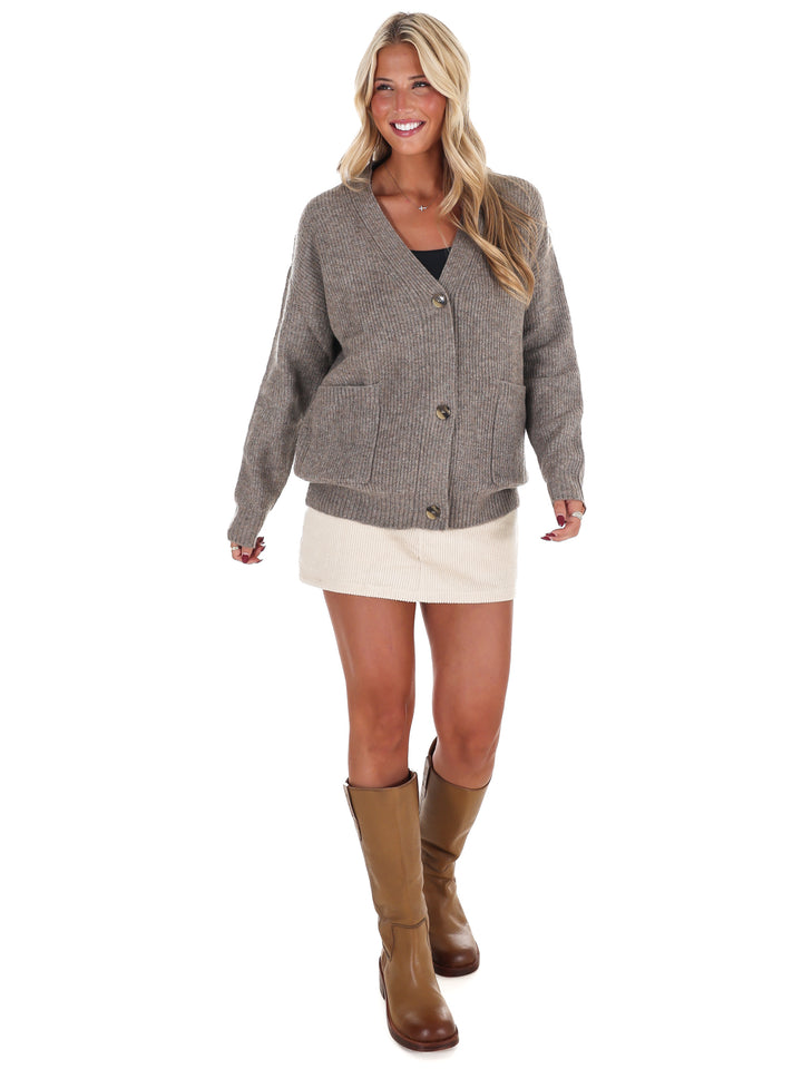 Oversized Button Up Cozy Cardigan Doorbuster