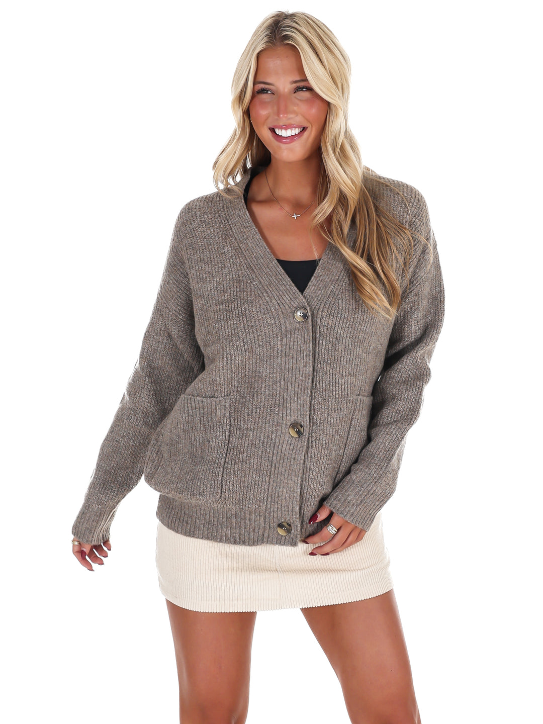 Oversized Button Up Cozy Cardigan Doorbuster