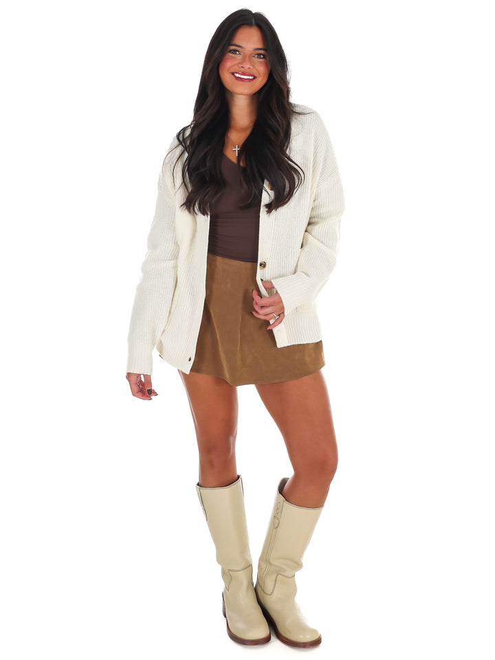 Oversized Button Up Cozy Cardigan Doorbuster