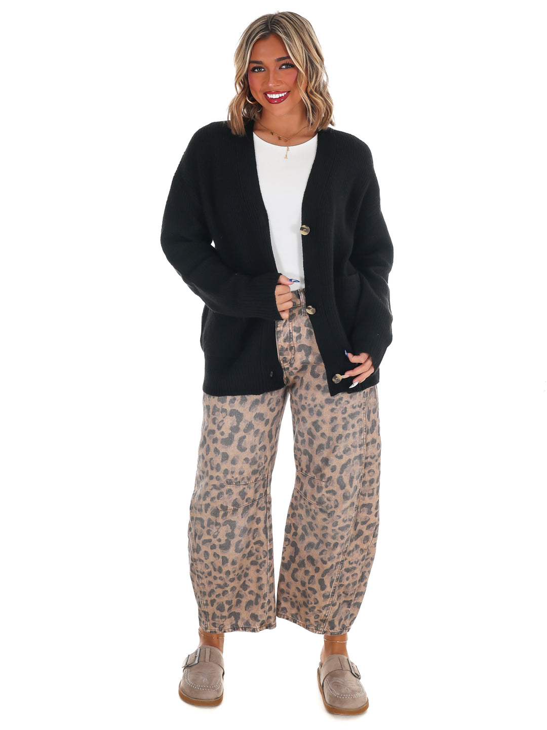 Oversized Button Up Cozy Cardigan Doorbuster