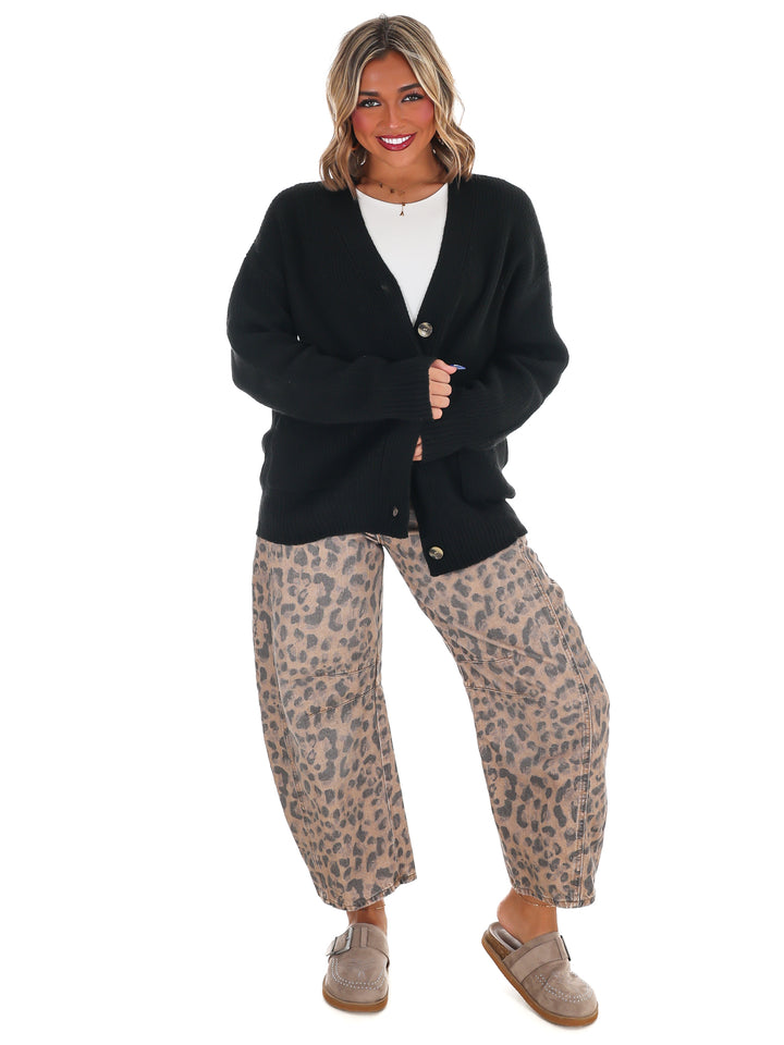 Oversized Button Up Cozy Cardigan Doorbuster