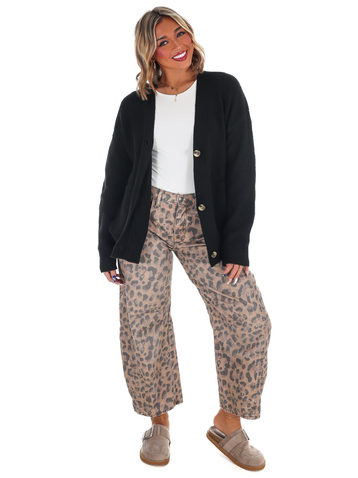 Oversized Button Up Cozy Cardigan Doorbuster