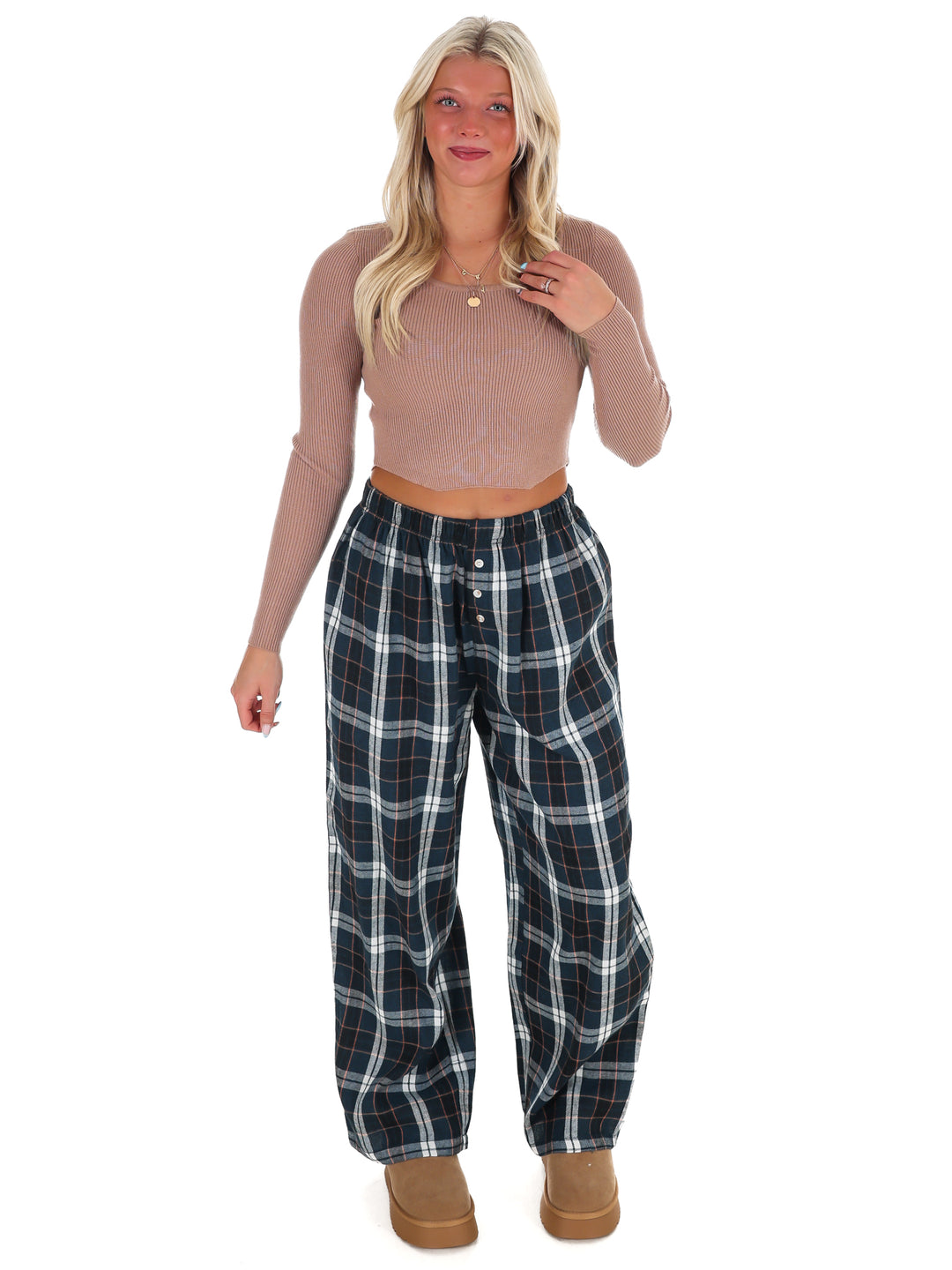 Plaid Lounge Pants Doorbuster