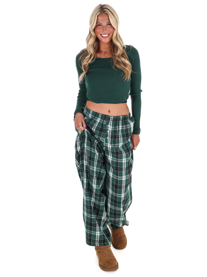 Plaid Lounge Pants Doorbuster