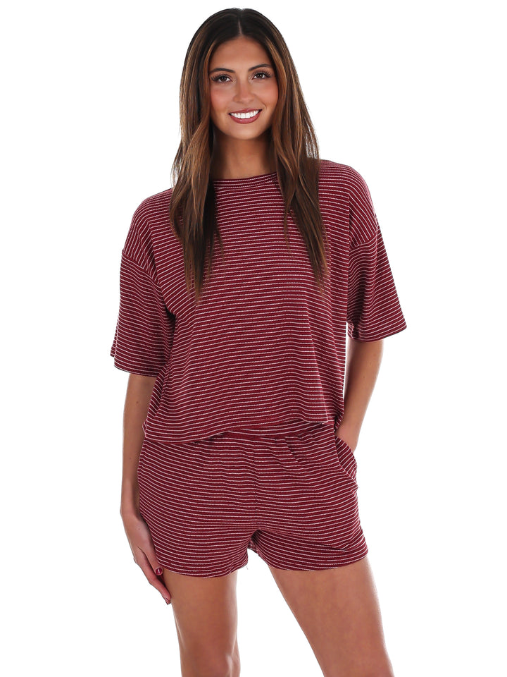 Feeling Good Stripe Two Piece Set