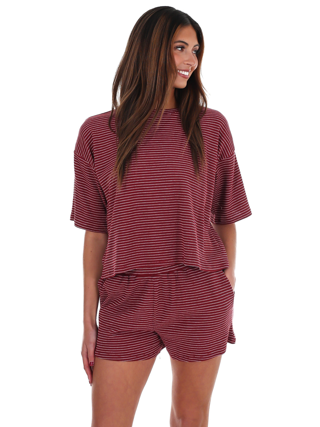 Feeling Good Stripe Two Piece Set
