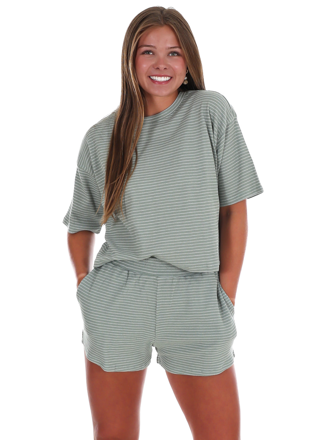 Feeling Good Stripe Two Piece Set