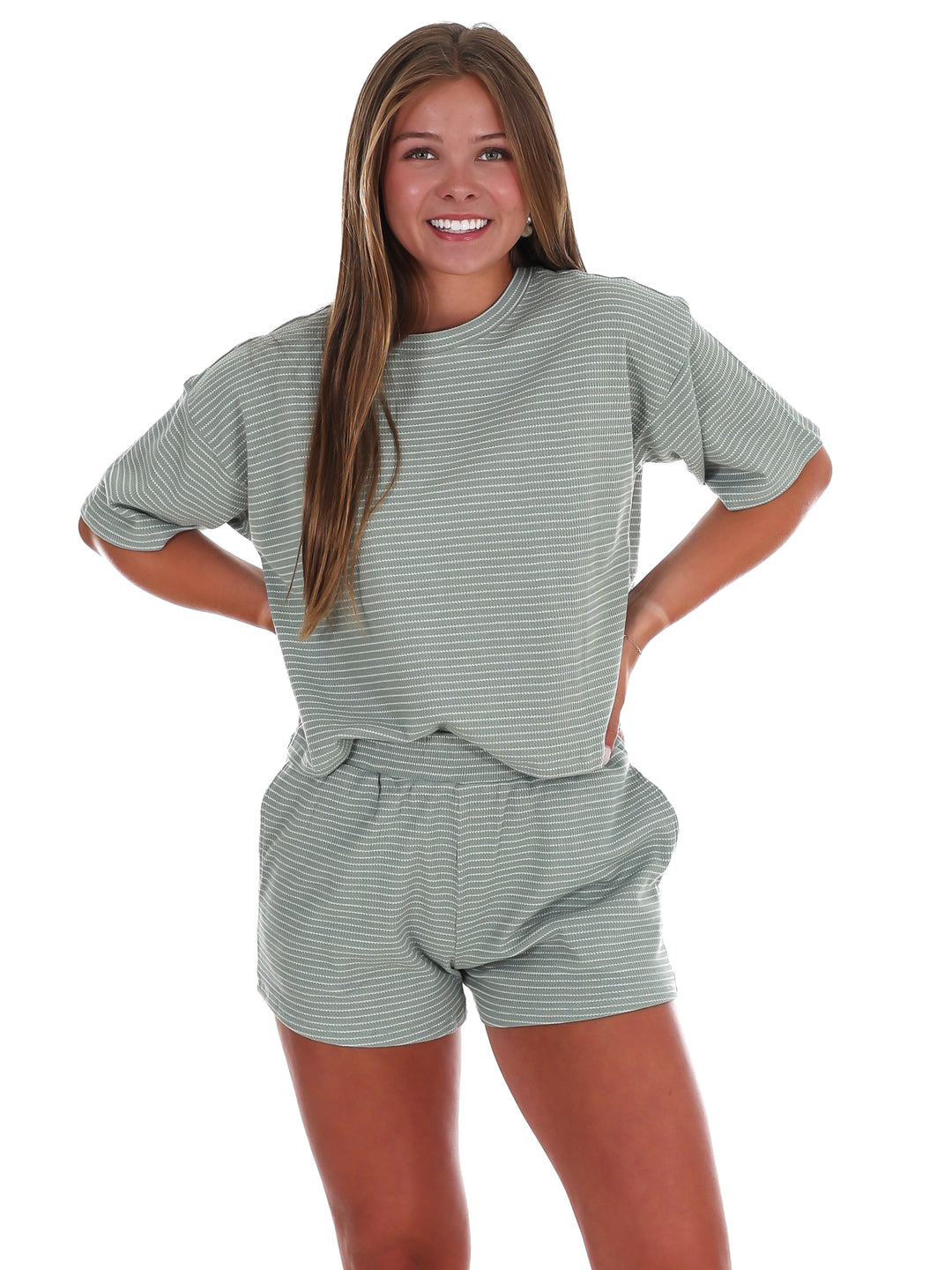 Feeling Good Stripe Two Piece Set