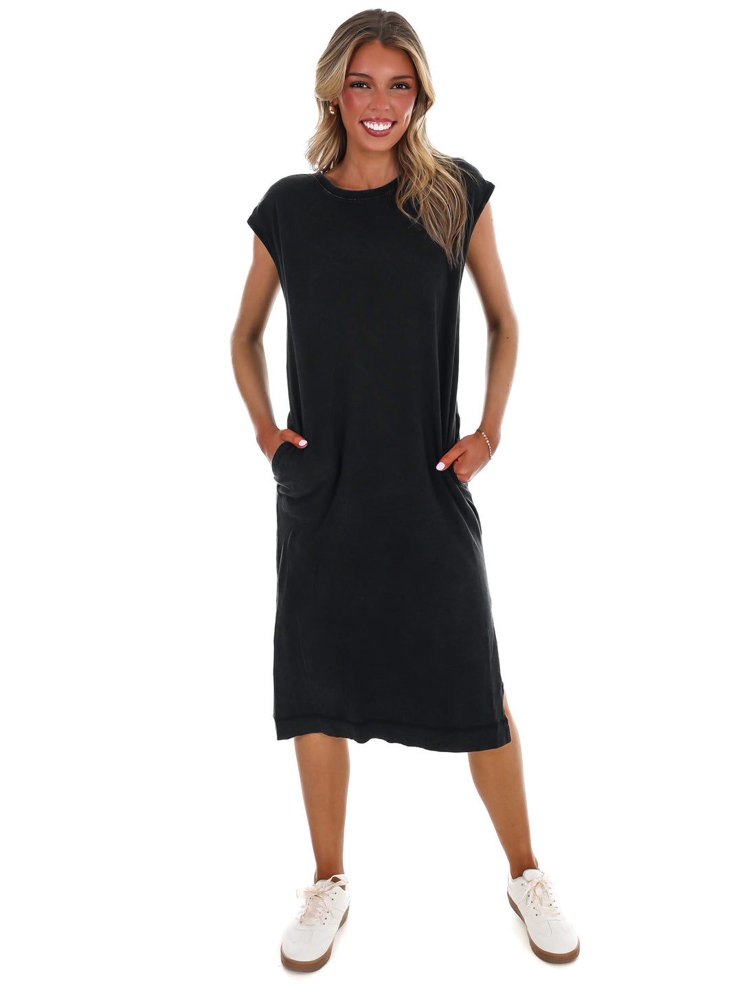 Free Spirit Mineral Wash Midi Dress