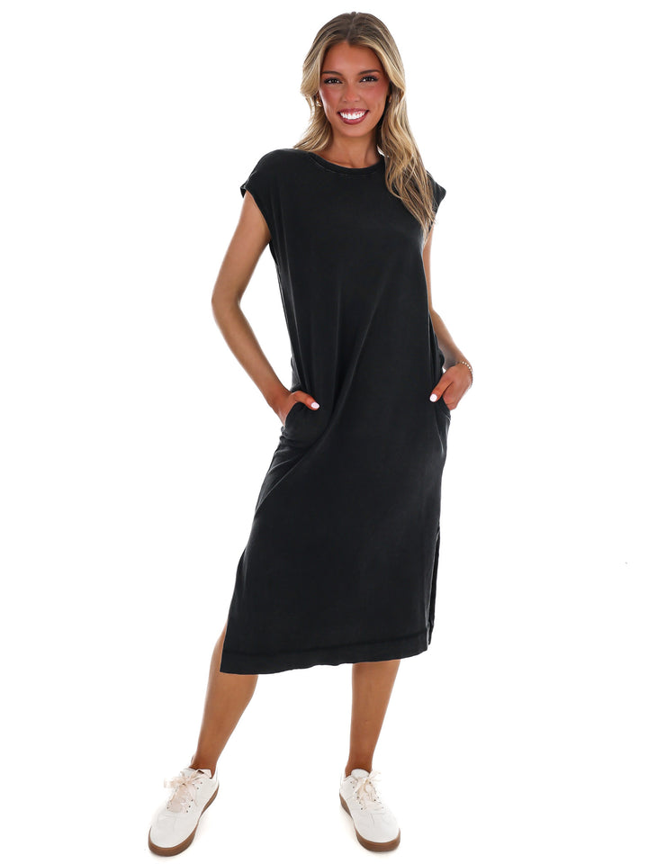 Free Spirit Mineral Wash Midi Dress