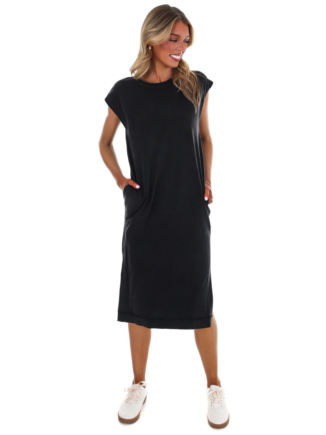Free Spirit Mineral Wash Midi Dress