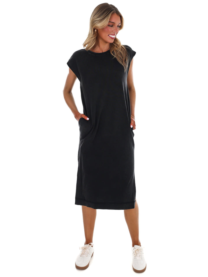 Free Spirit Mineral Wash Midi Dress