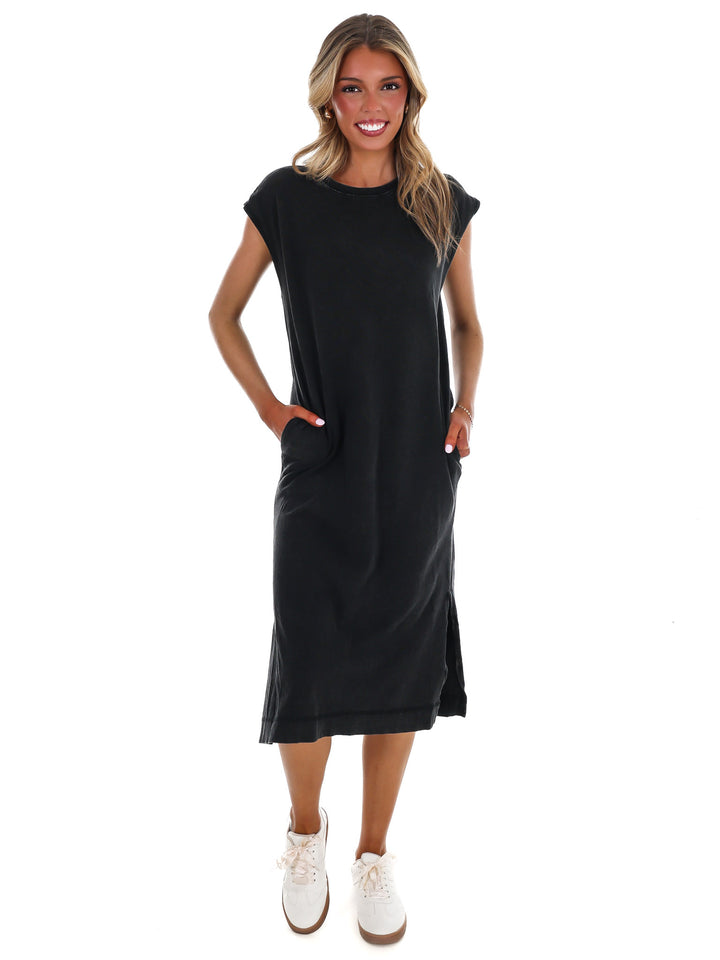 Free Spirit Mineral Wash Midi Dress