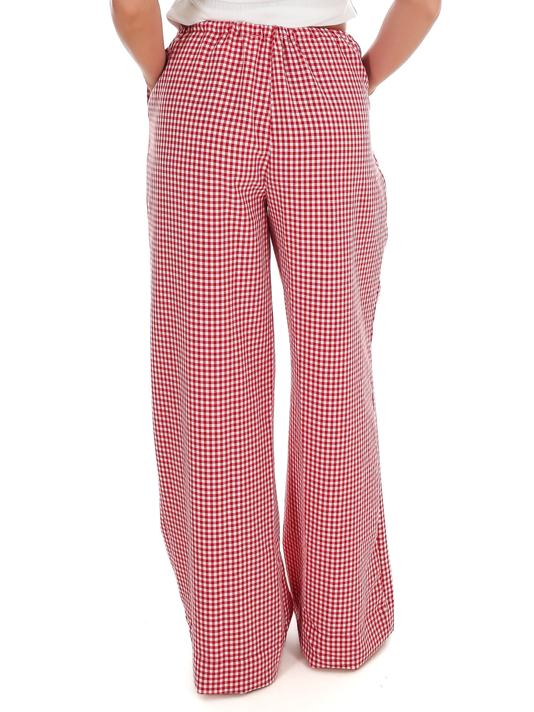 Market Morning Gingham Wide Leg Pants