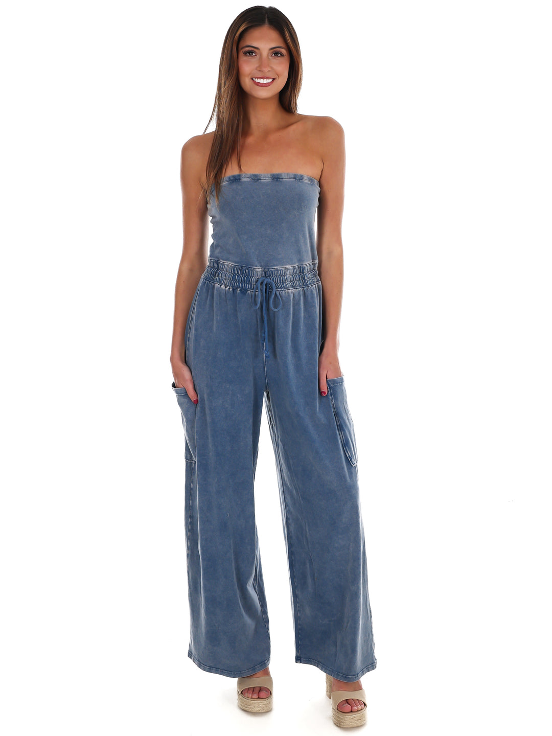 Rule the World Strapless Jumpsuit