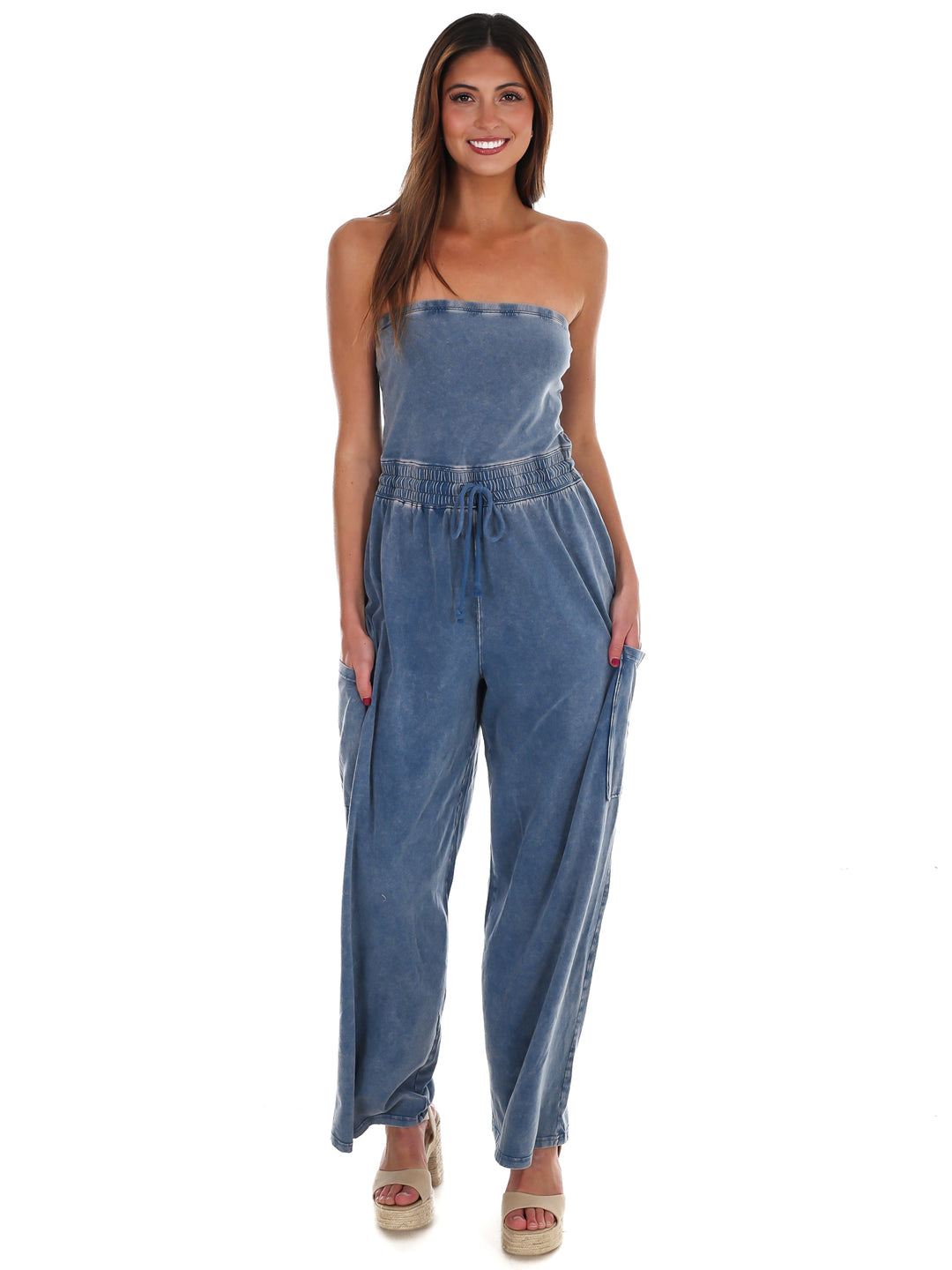 Rule the World Strapless Jumpsuit