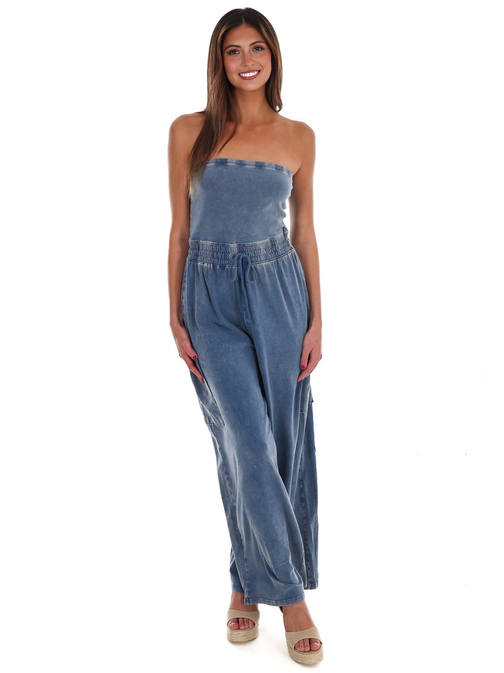 Rule the World Strapless Jumpsuit