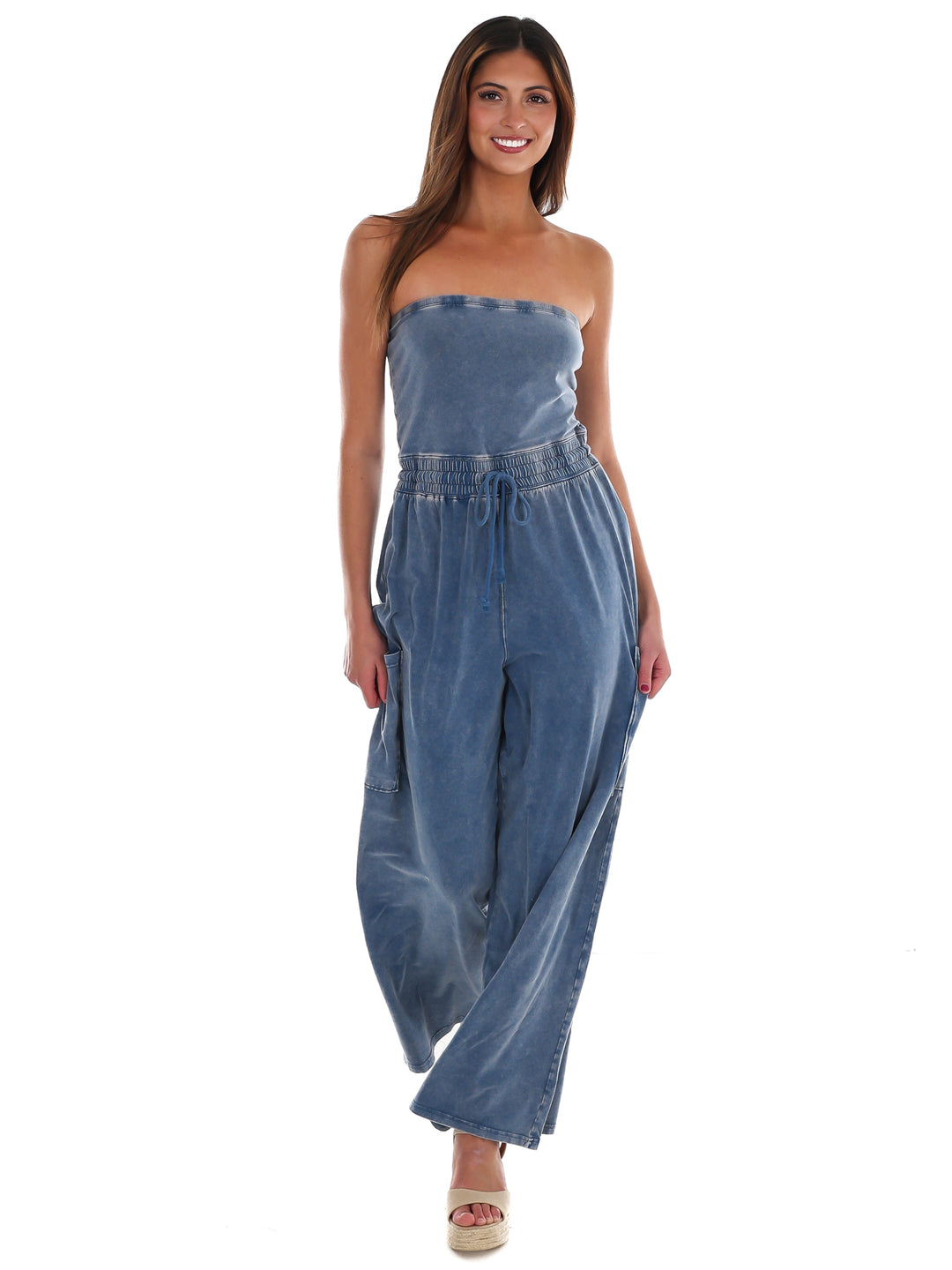 Rule the World Strapless Jumpsuit
