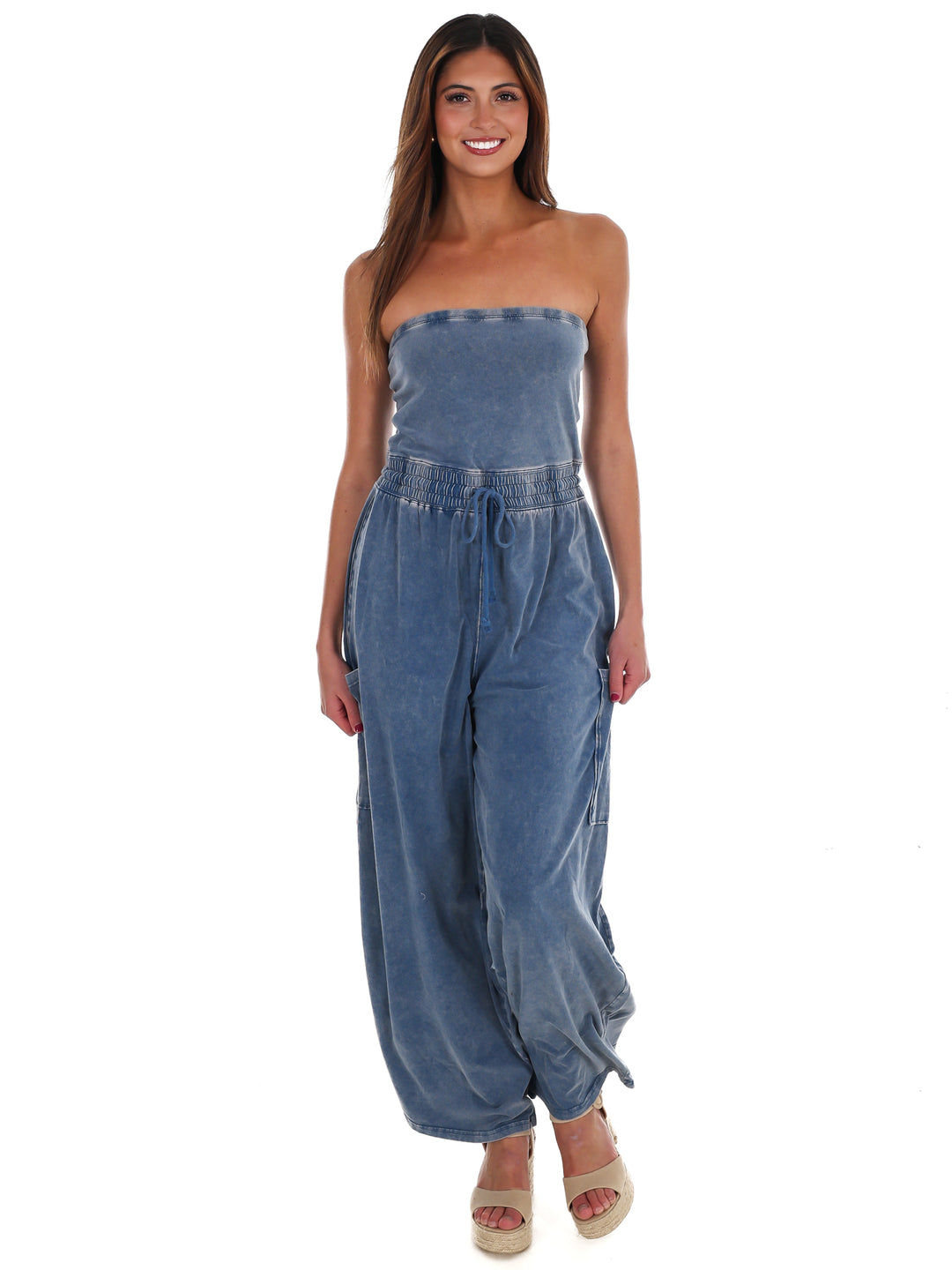 Rule the World Strapless Jumpsuit