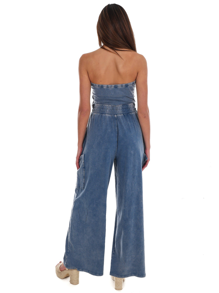 Rule the World Strapless Jumpsuit