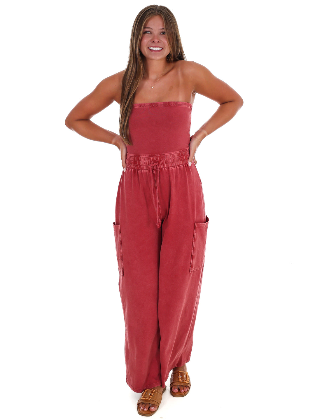 Rule the World Strapless Jumpsuit