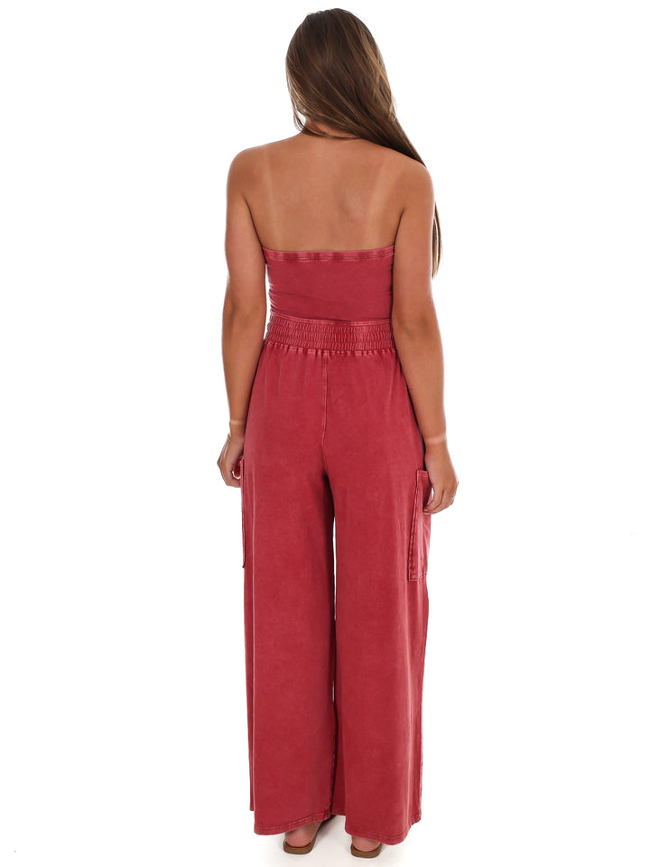 Rule the World Strapless Jumpsuit