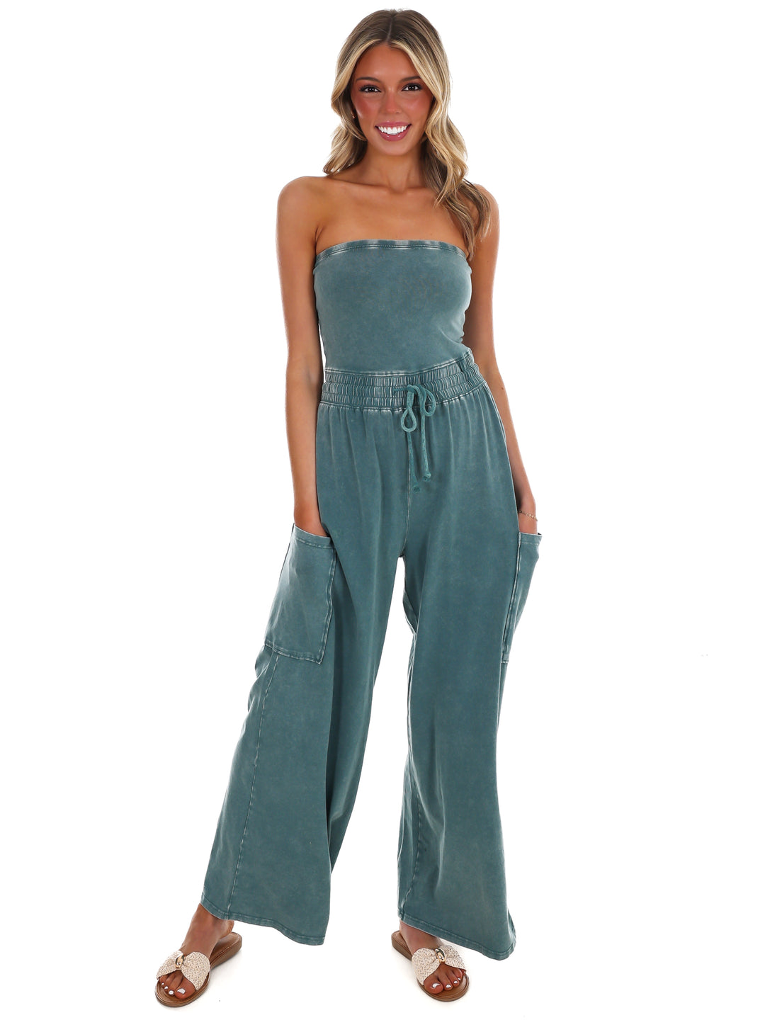 Rule the World Strapless Jumpsuit