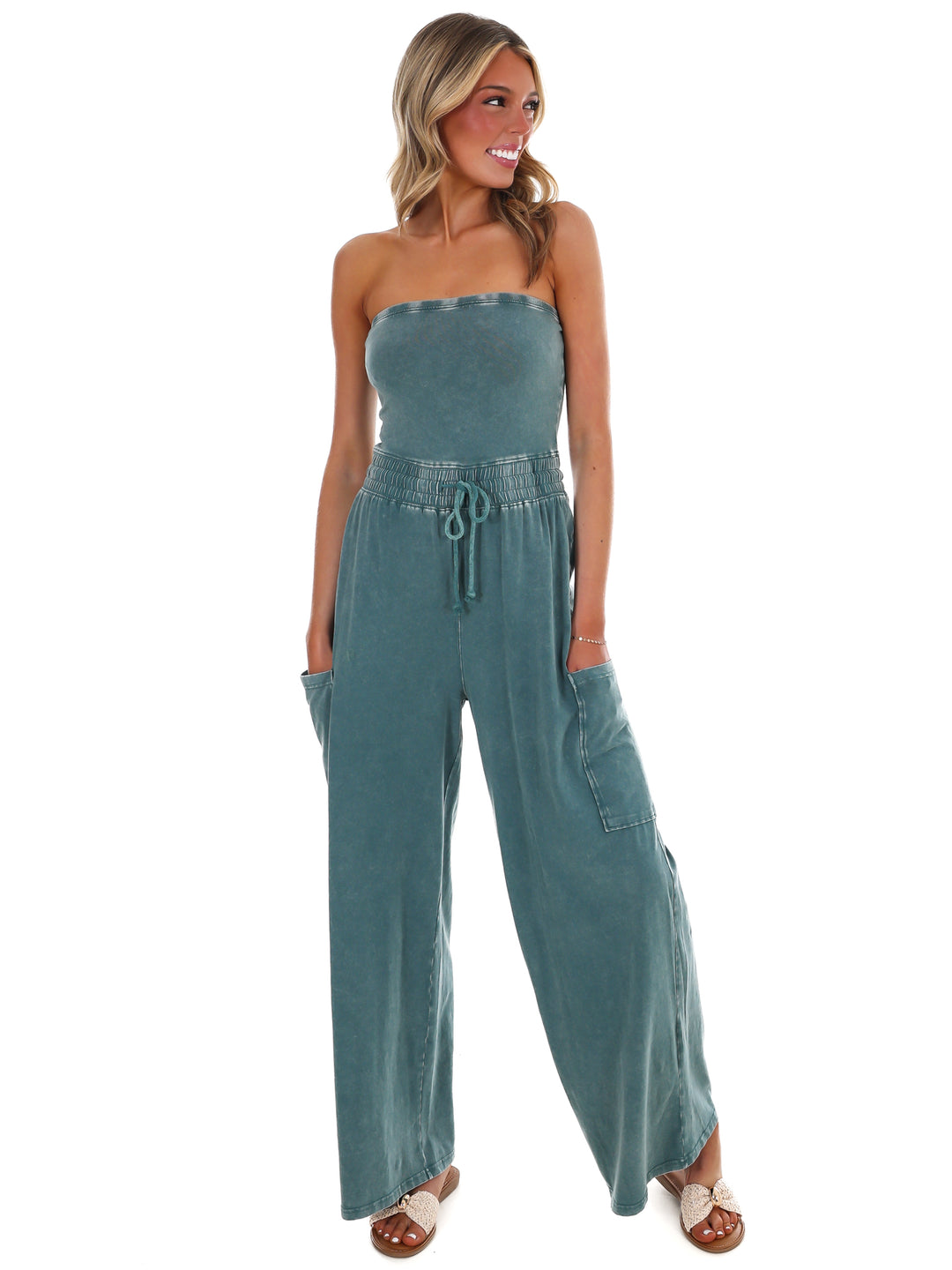 Rule the World Strapless Jumpsuit