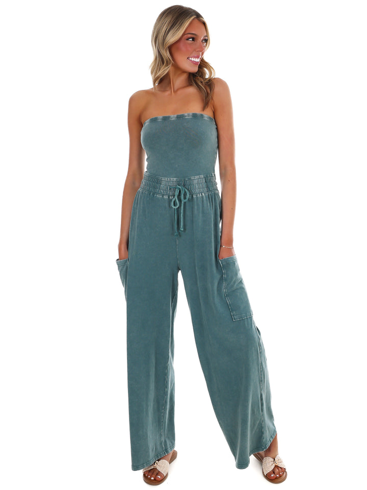Rule the World Strapless Jumpsuit