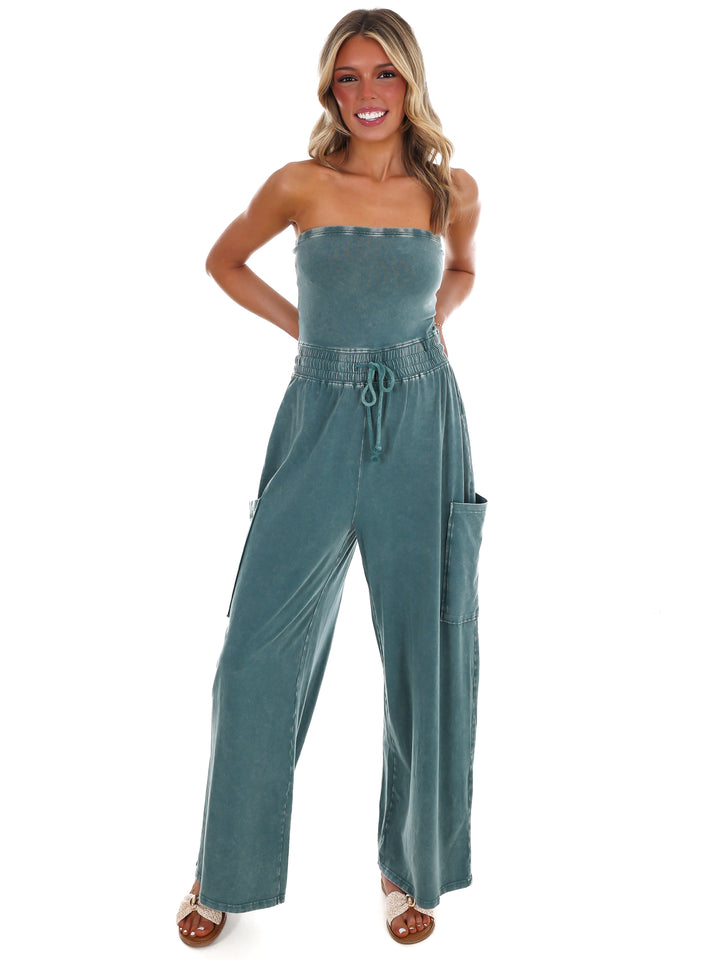 Rule the World Strapless Jumpsuit