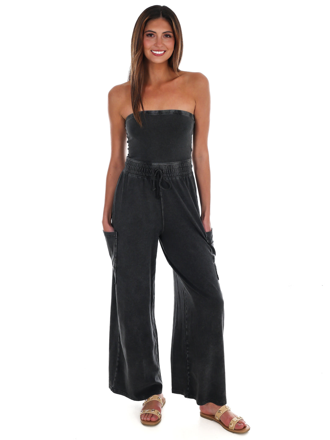 Rule the World Strapless Jumpsuit