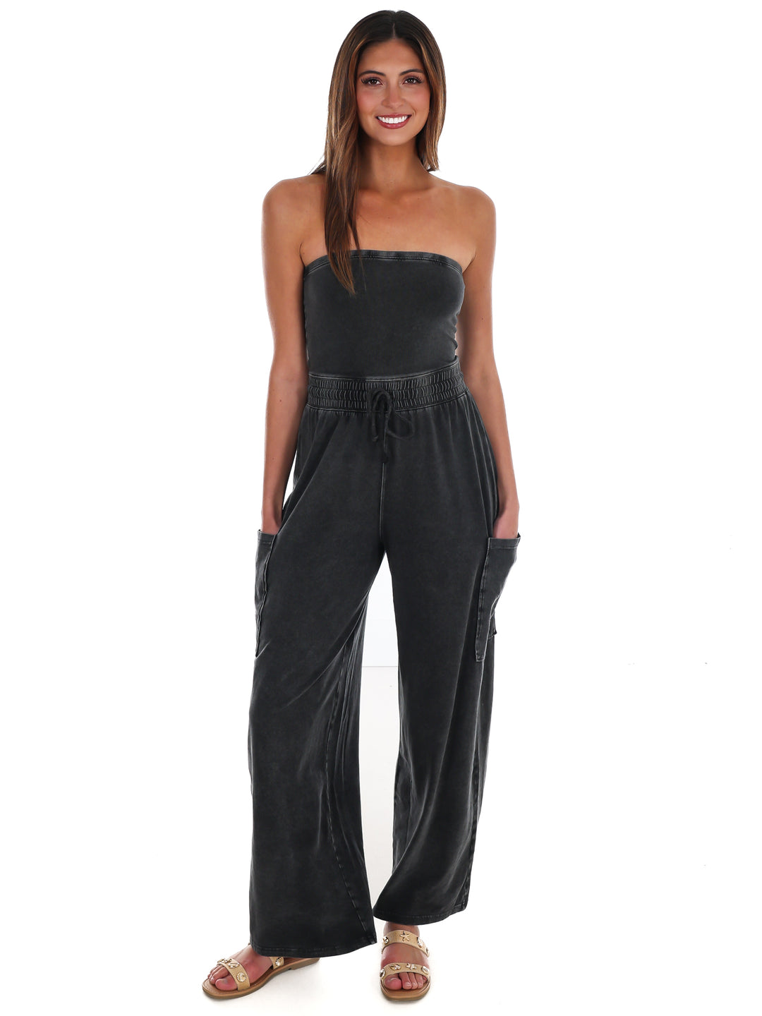 Rule the World Strapless Jumpsuit